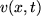 $v(x,t)$