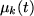 $\mu_k(t)$